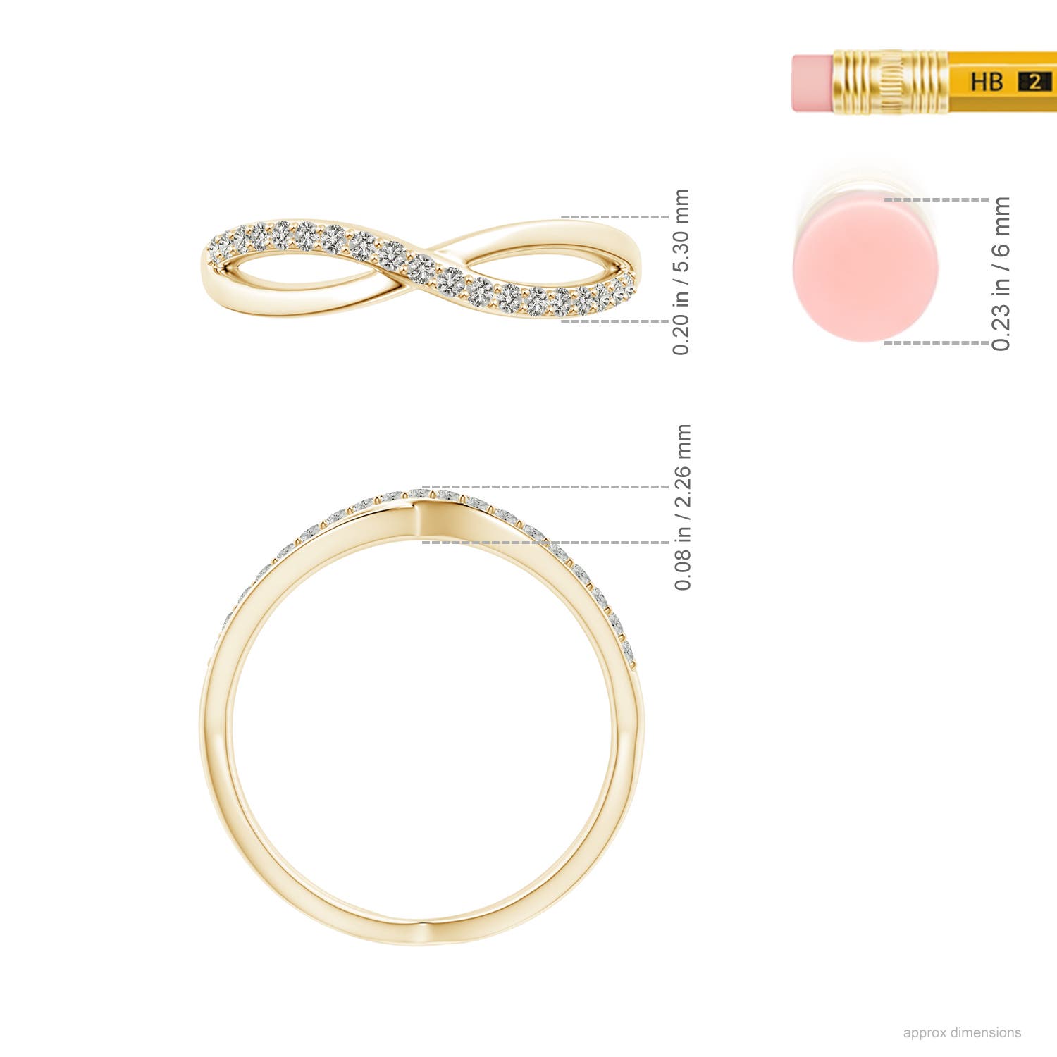 K, I3 / 0.15 CT / 14 KT Yellow Gold