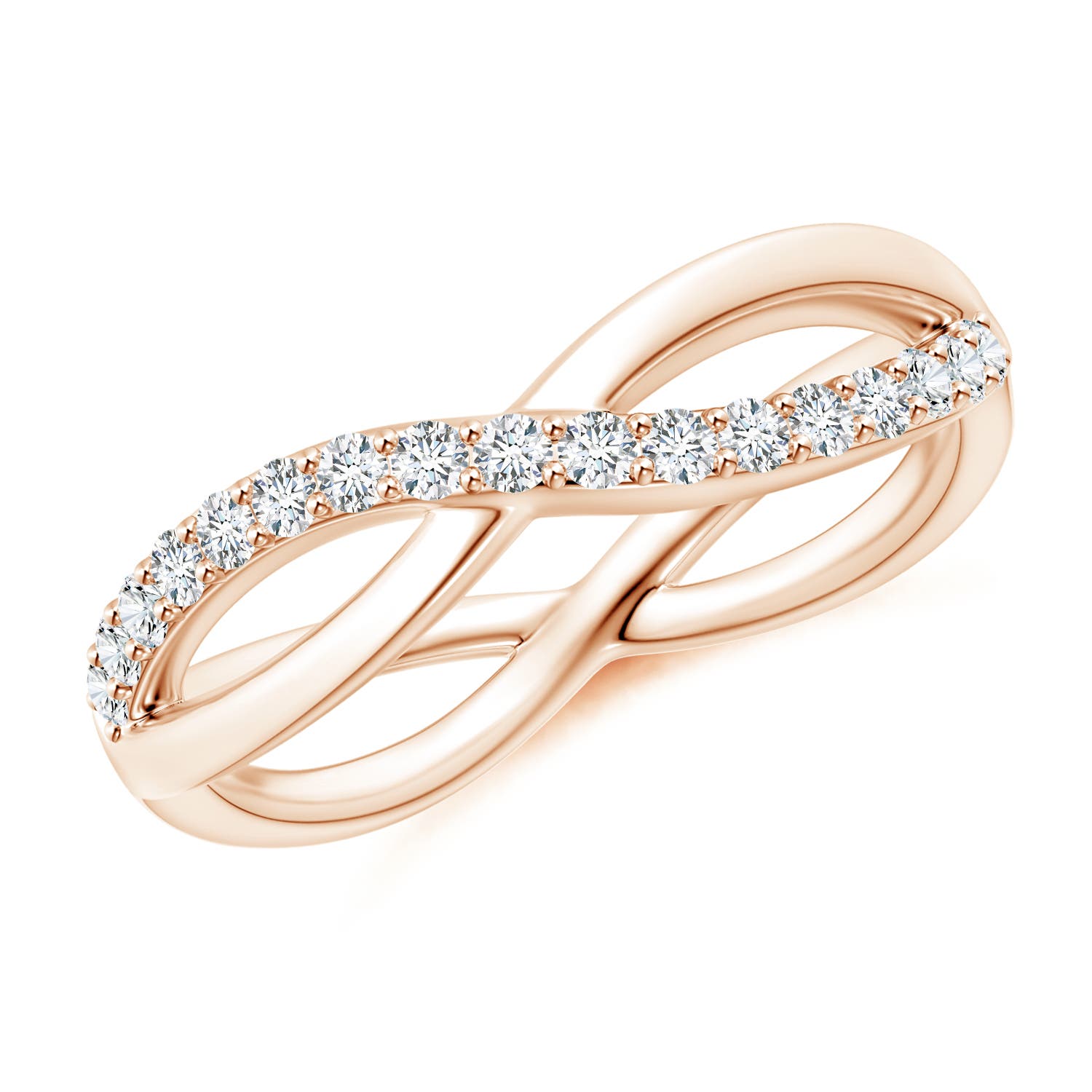 G, VS2 / 0.24 CT / 14 KT Rose Gold