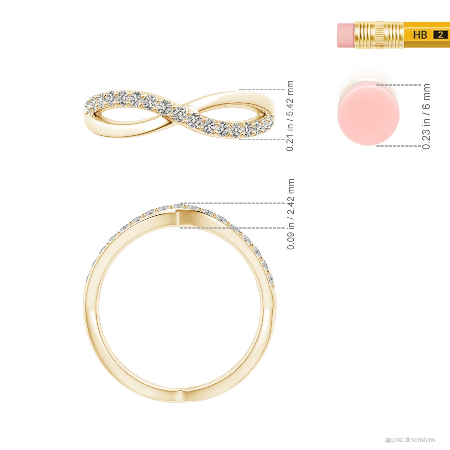 K, I3 / 0.24 CT / 14 KT Yellow Gold