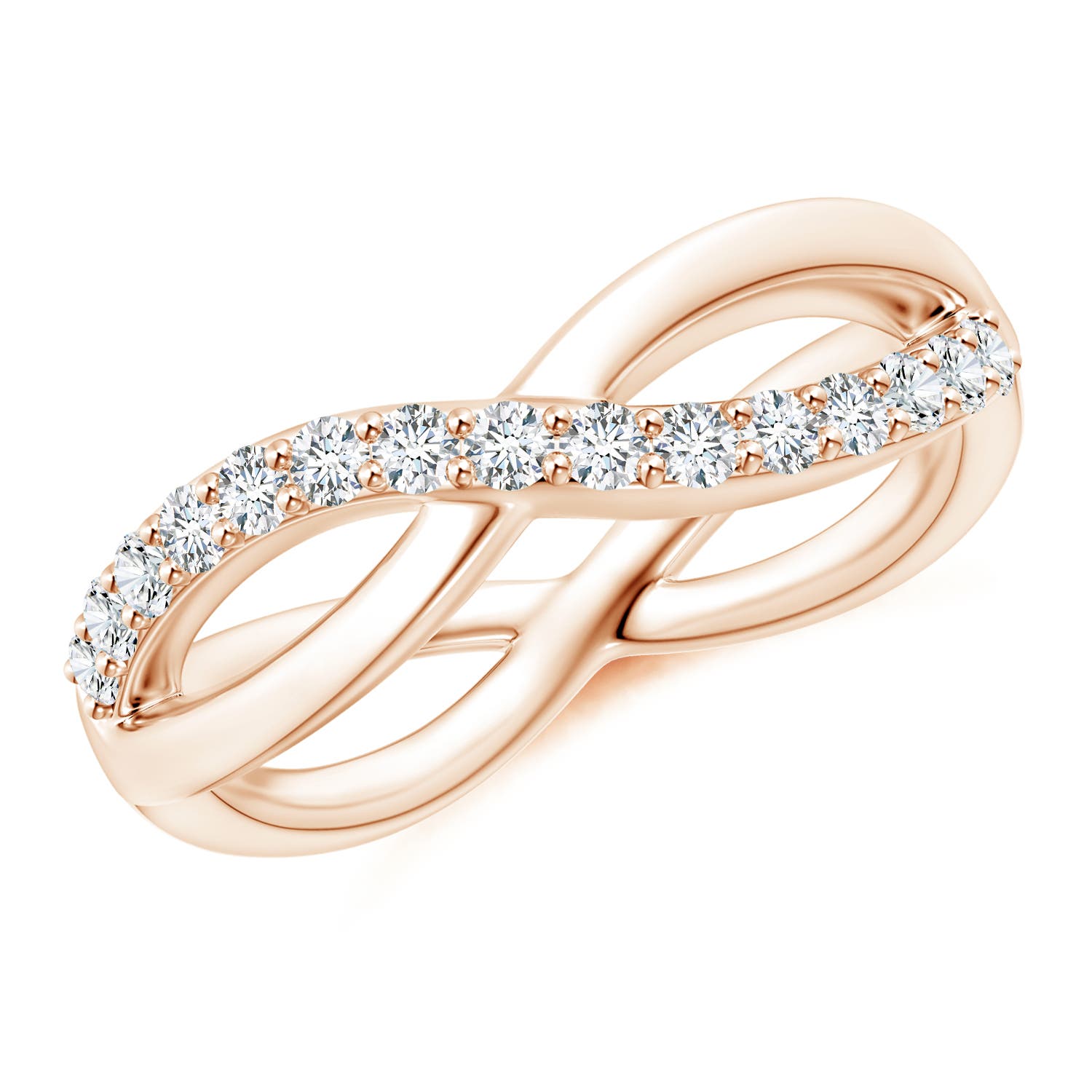 G, VS2 / 0.35 CT / 14 KT Rose Gold