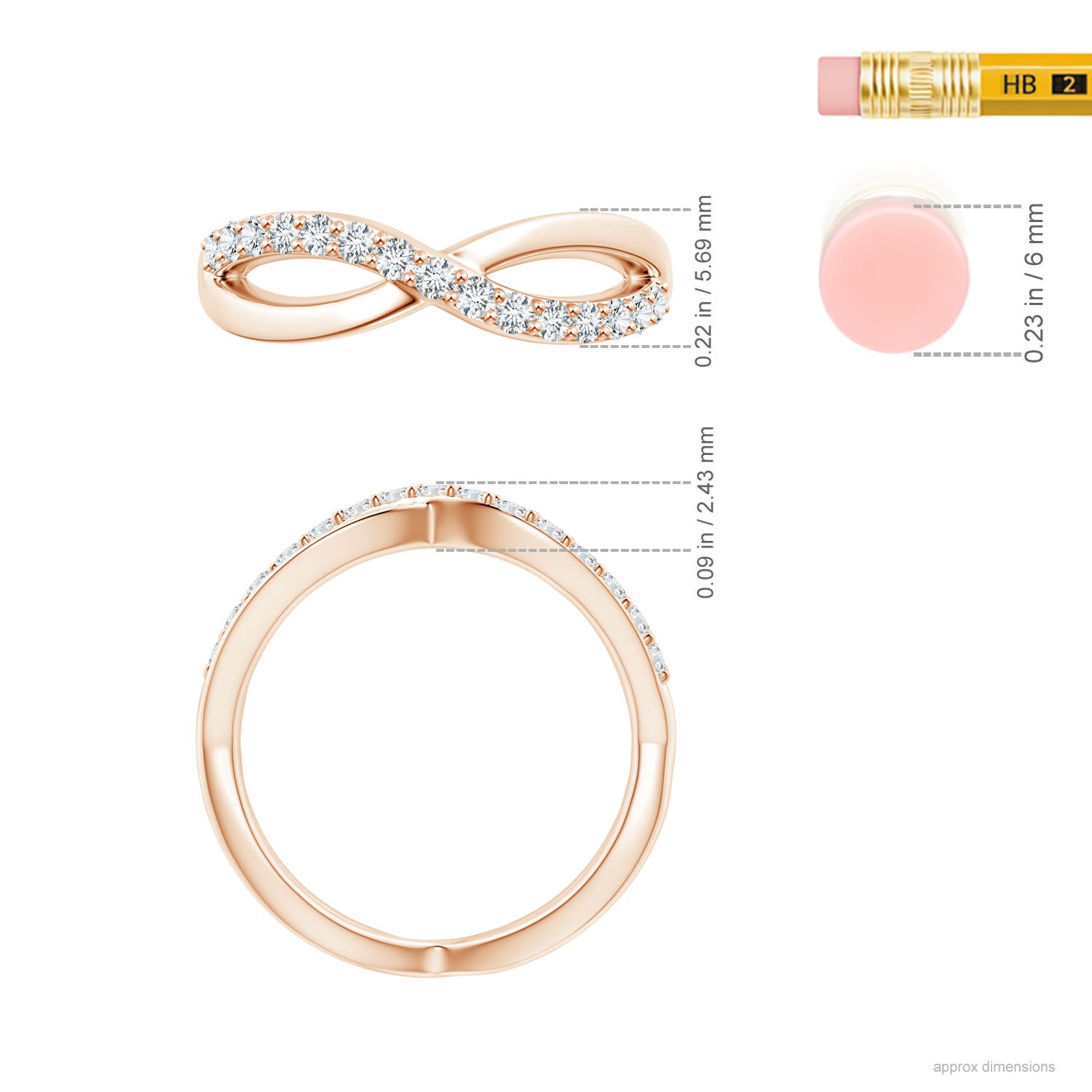 G, VS2 / 0.35 CT / 14 KT Rose Gold