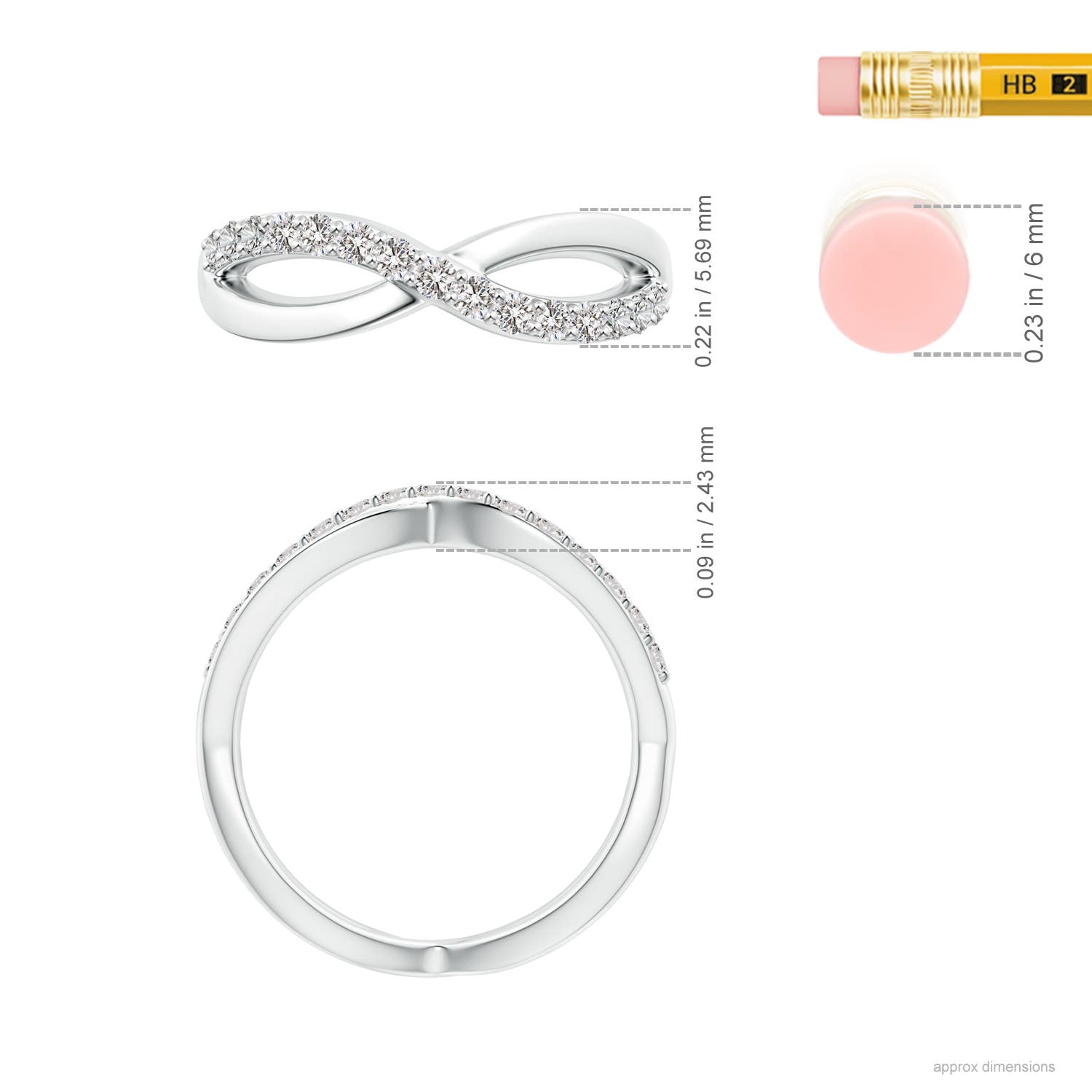 I-J, I1-I2 / 0.35 CT / 14 KT White Gold