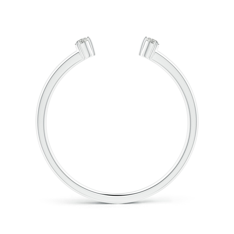 1.8mm KI3 Two-Stone Diamond Open Ring in White Gold side-1