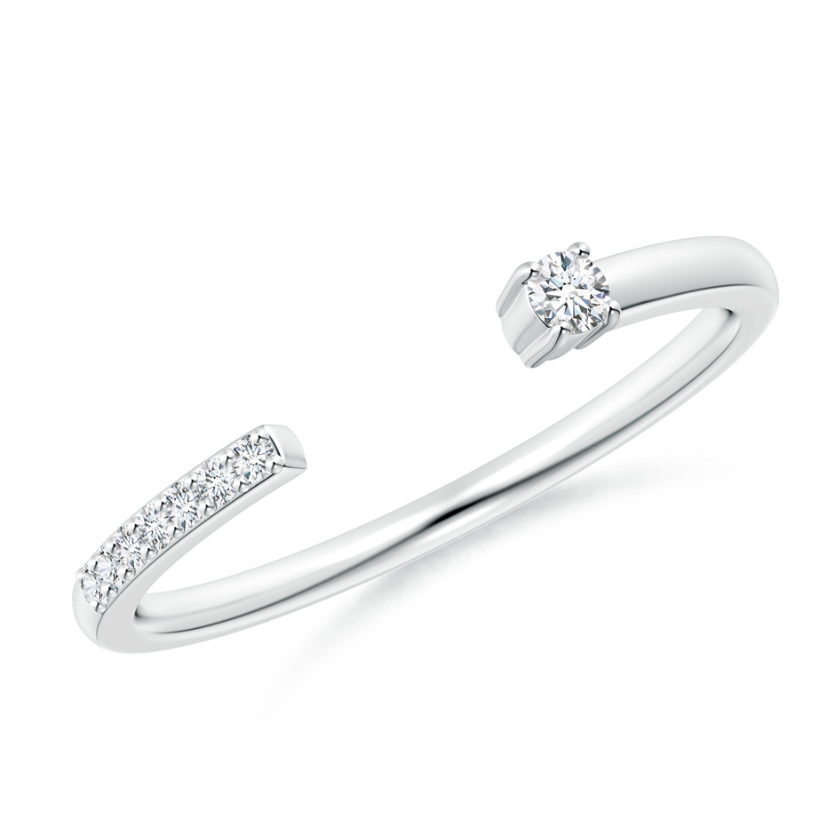 2.1mm GVS2 Diamond Stackable Open Ring in P950 Platinum 