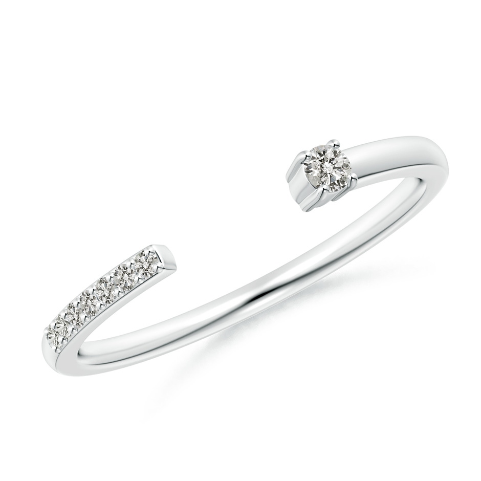 2.1mm KI3 Diamond Stackable Open Ring in P950 Platinum 