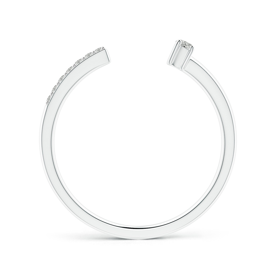 2.1mm KI3 Diamond Stackable Open Ring in P950 Platinum side-1