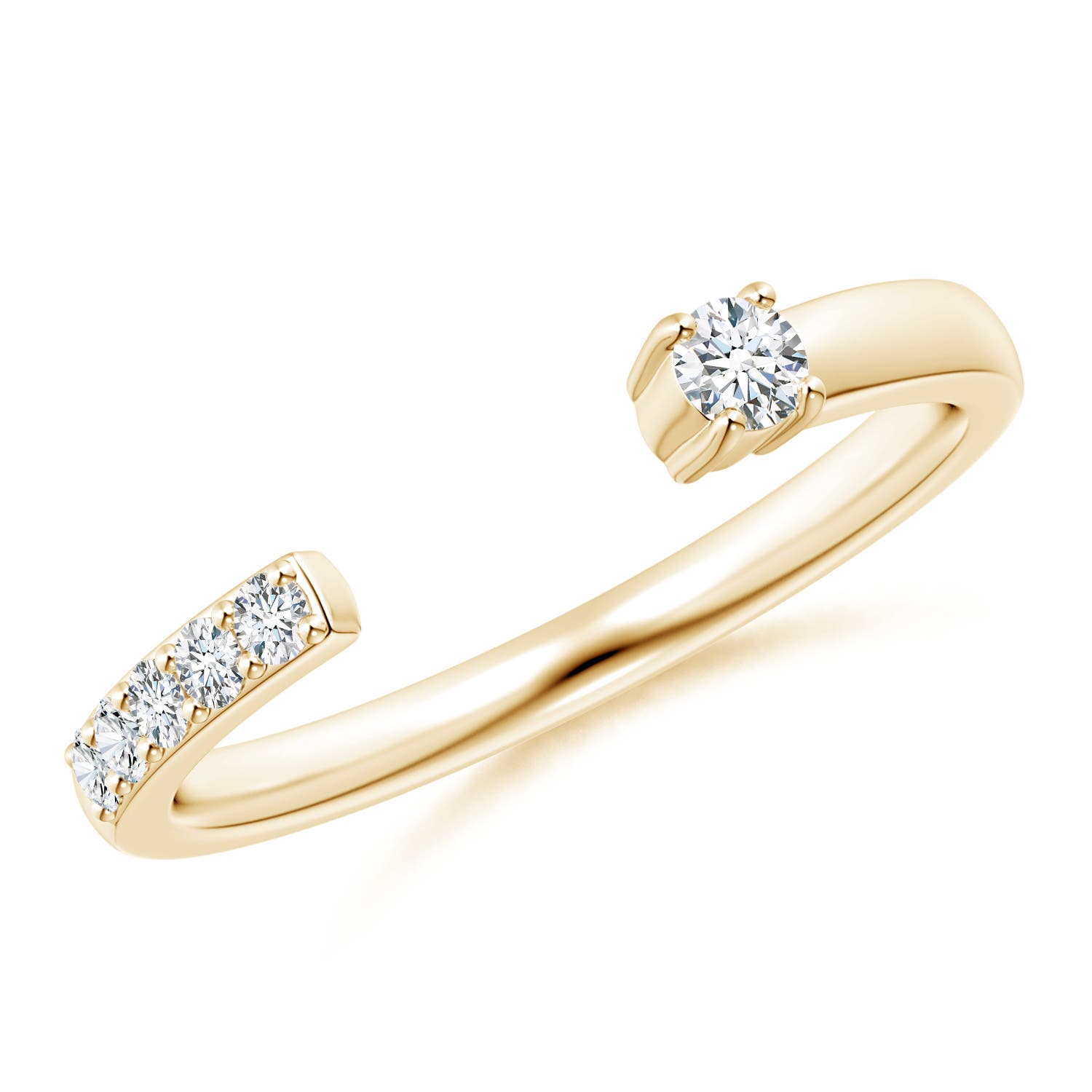 F-G, VS / 0.2 CT / 14 KT Yellow Gold