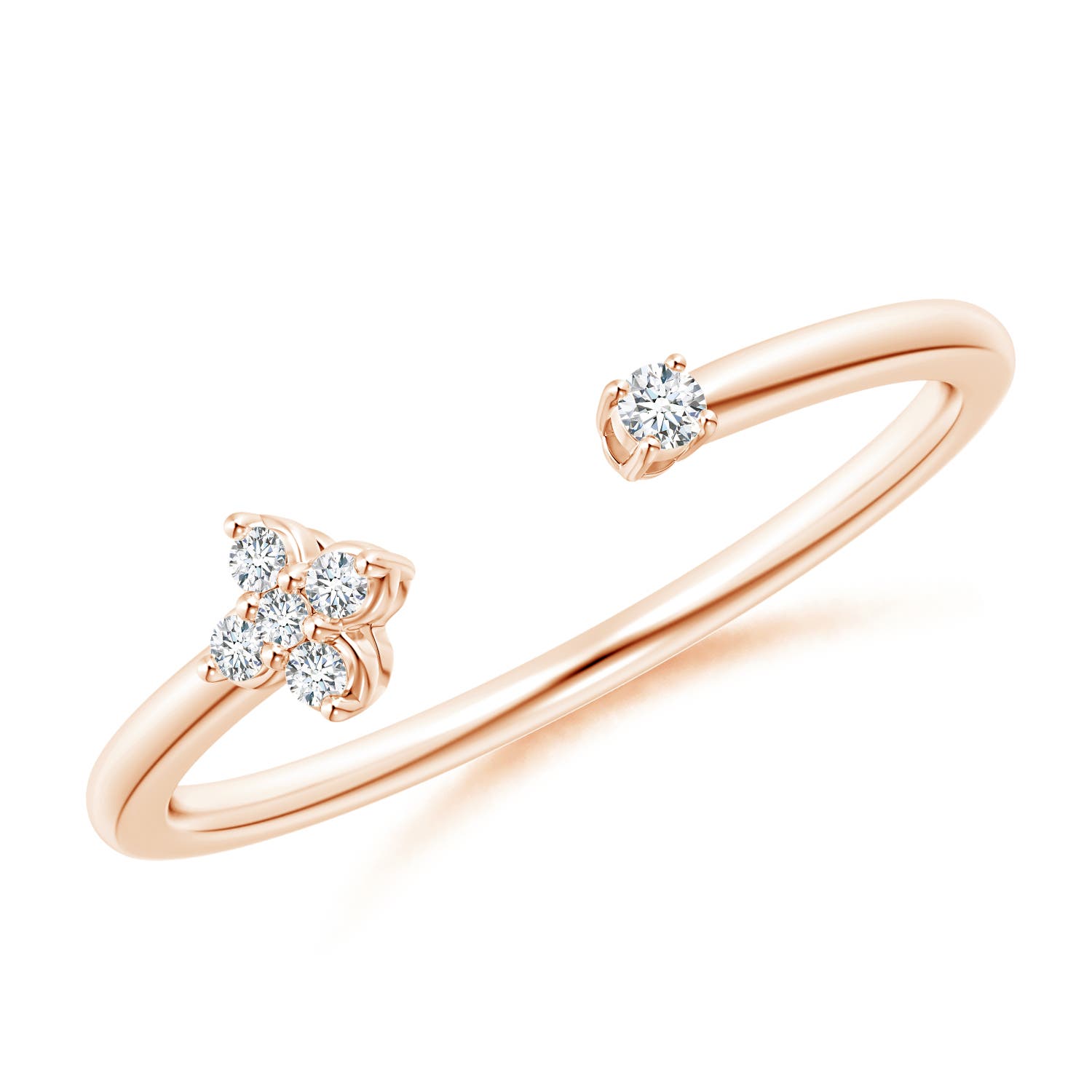 G, VS2 / 0.06 CT / 14 KT Rose Gold