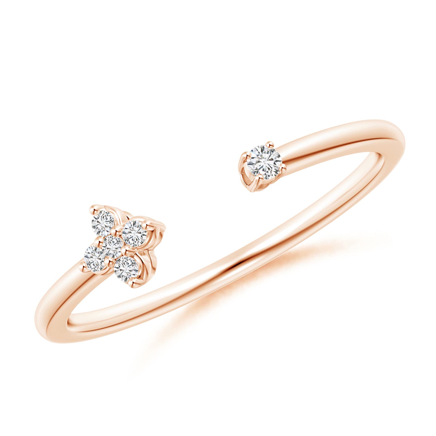 H, SI2 / 0.06 CT / 14 KT Rose Gold