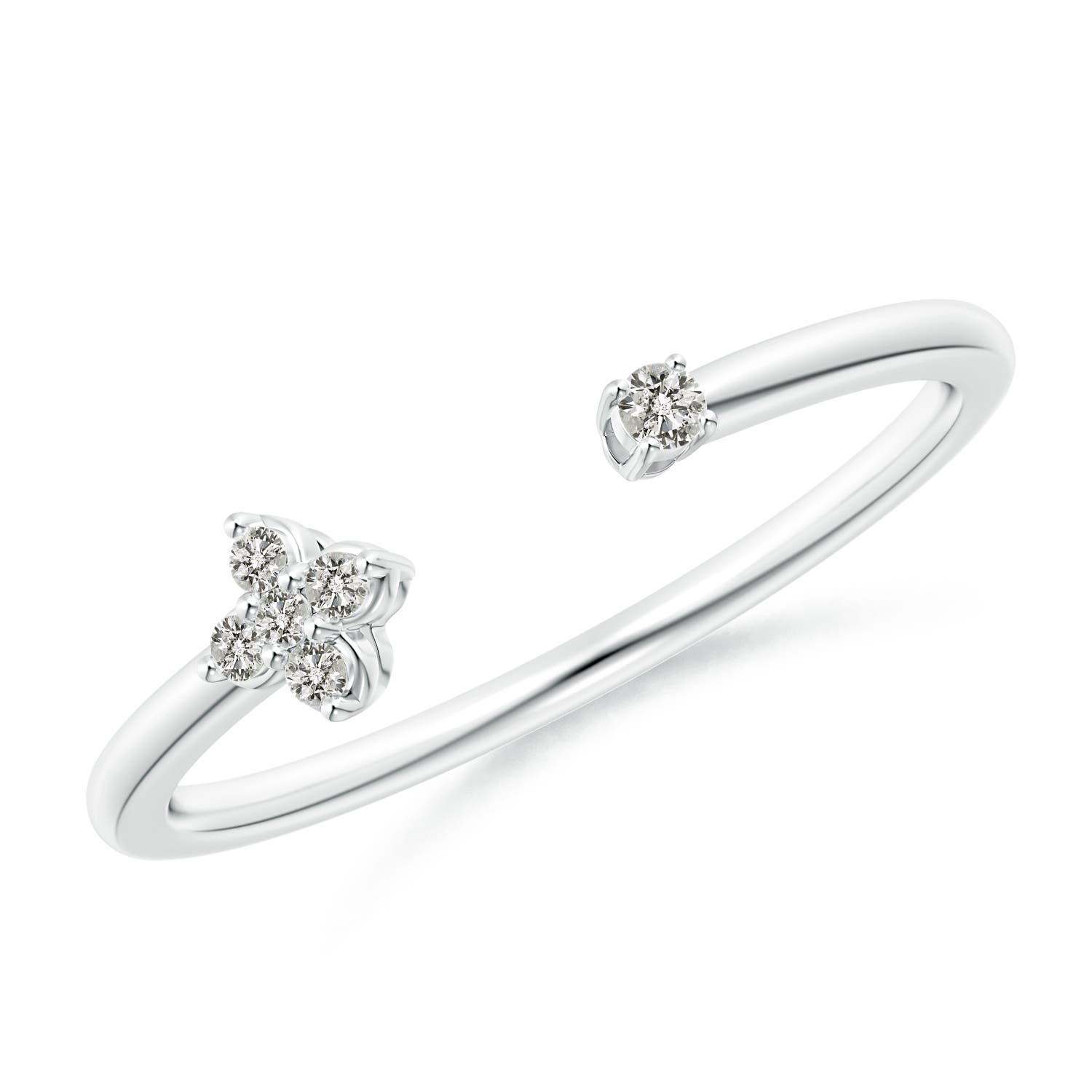 K, I3 / 0.06 CT / 14 KT White Gold