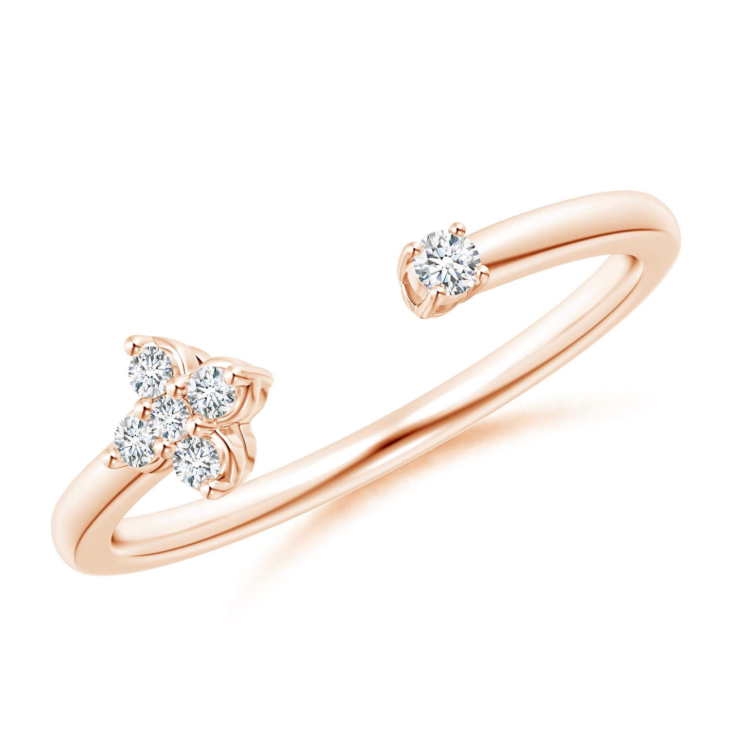 G, VS2 / 0.09 CT / 14 KT Rose Gold