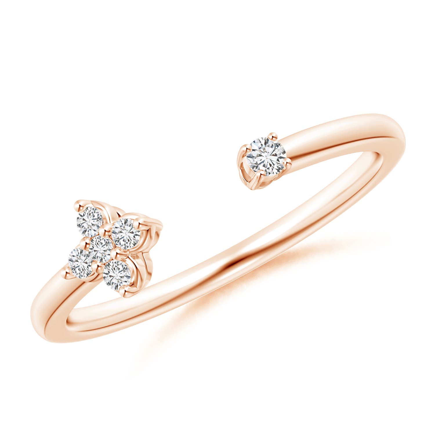 H, SI2 / 0.09 CT / 14 KT Rose Gold