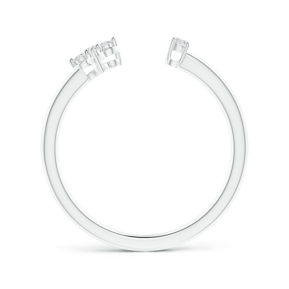 1.9mm HSI2 Diamond Stackable Floral Open Ring in White Gold side-1