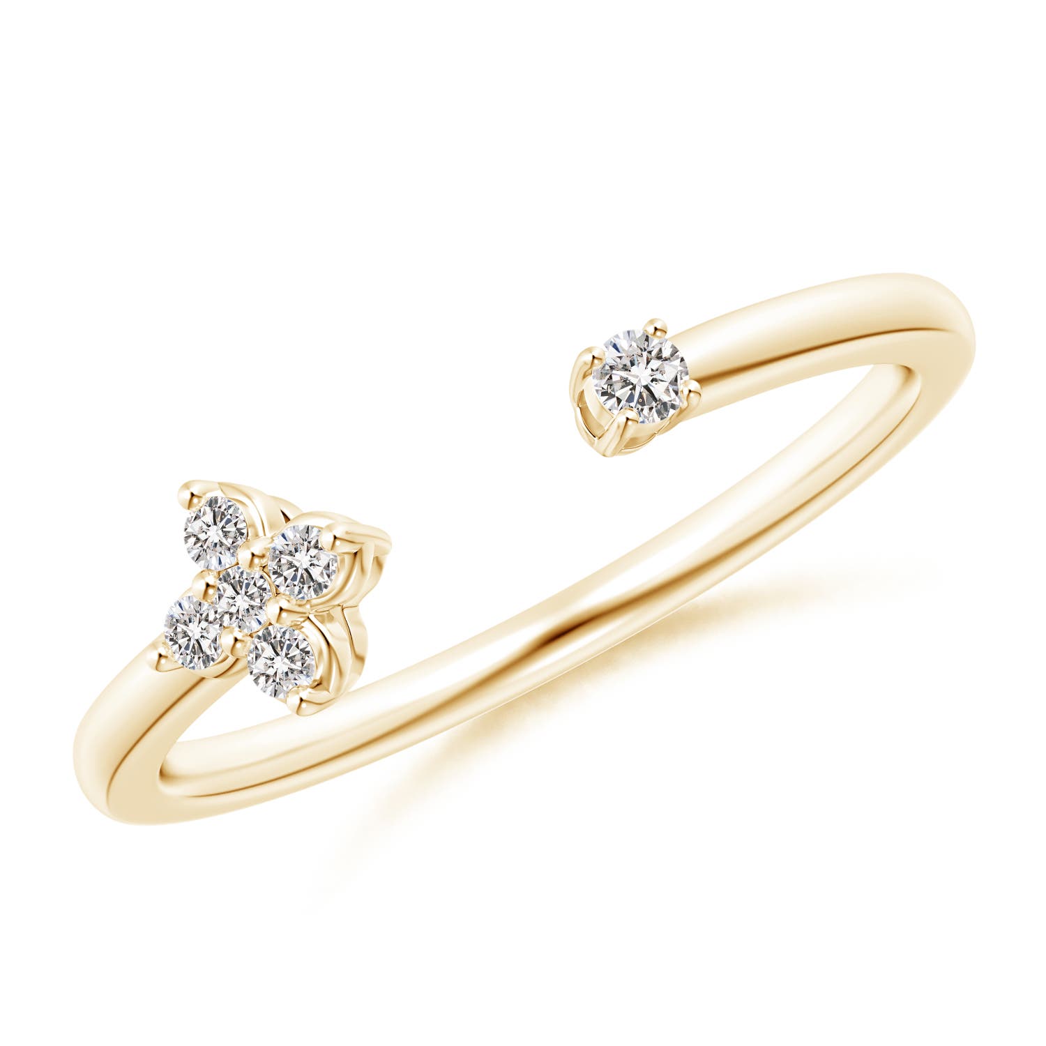 I-J, I1-I2 / 0.09 CT / 14 KT Yellow Gold