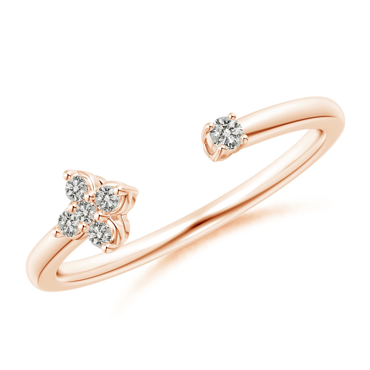 K, I3 / 0.09 CT / 14 KT Rose Gold