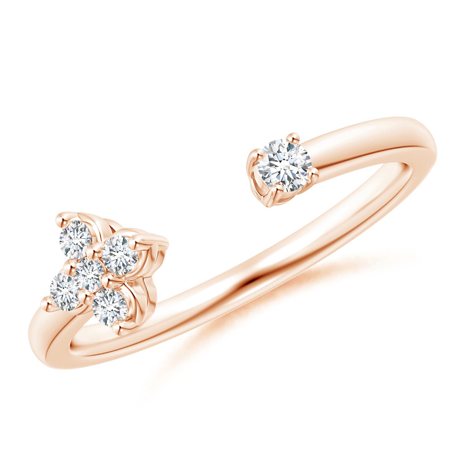 G, VS2 / 0.21 CT / 14 KT Rose Gold