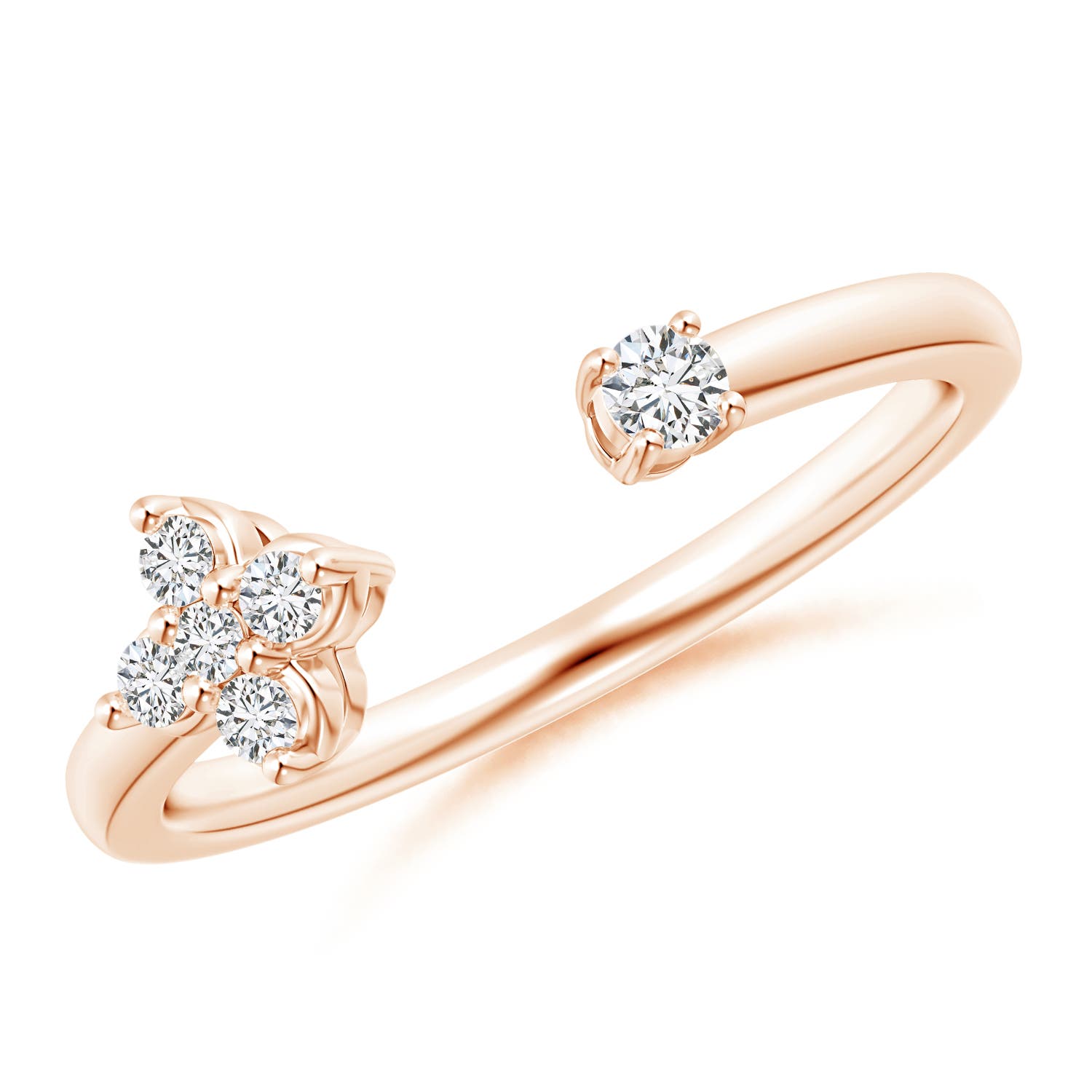 H, SI2 / 0.21 CT / 14 KT Rose Gold