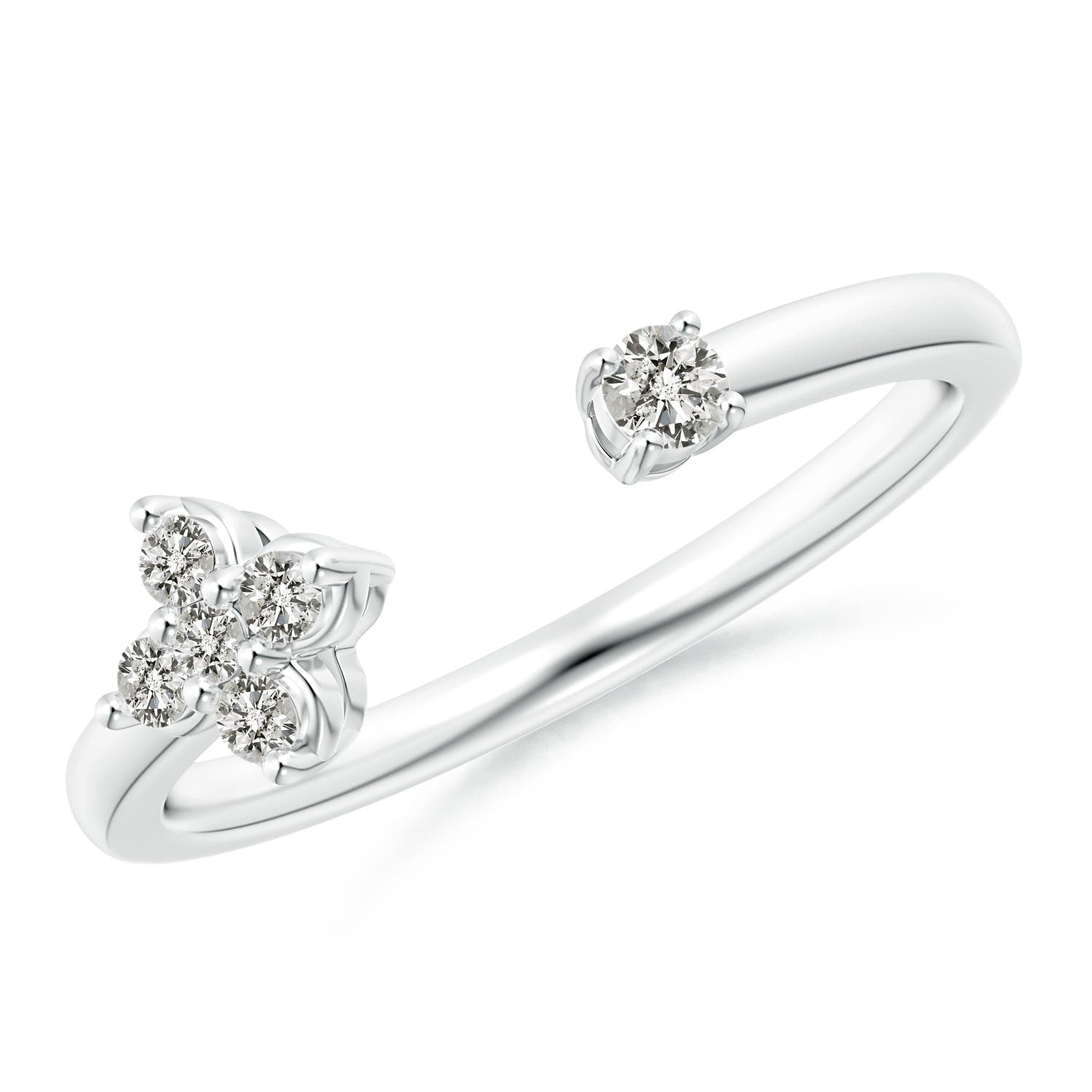 K, I3 / 0.21 CT / 14 KT White Gold