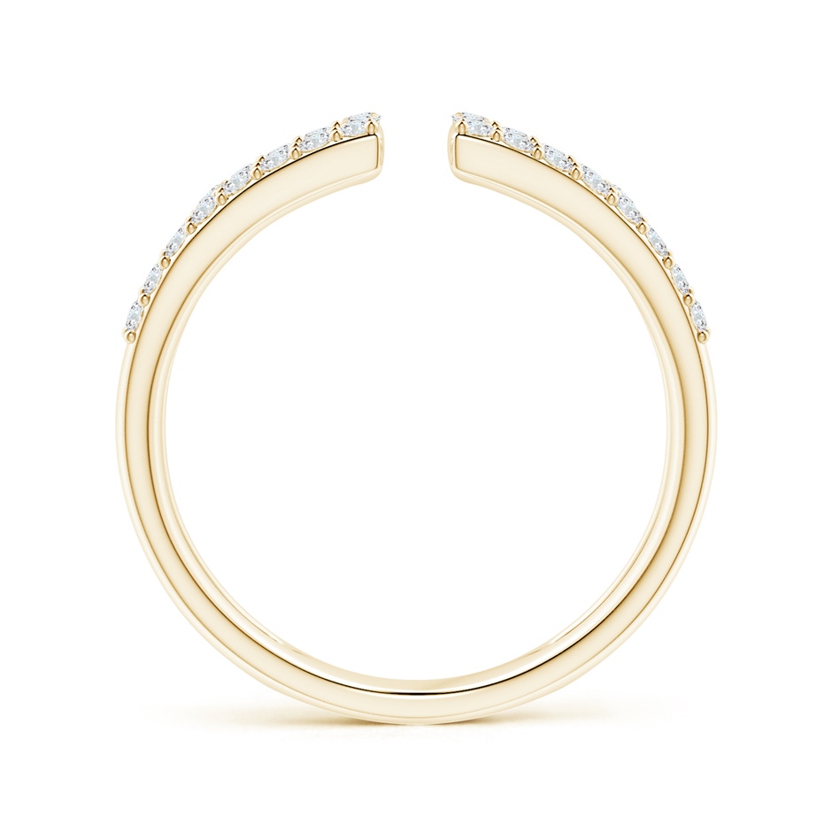 1.3mm GVS2 Prong-Set Diamond Open Cuff Ring in Yellow Gold side-1