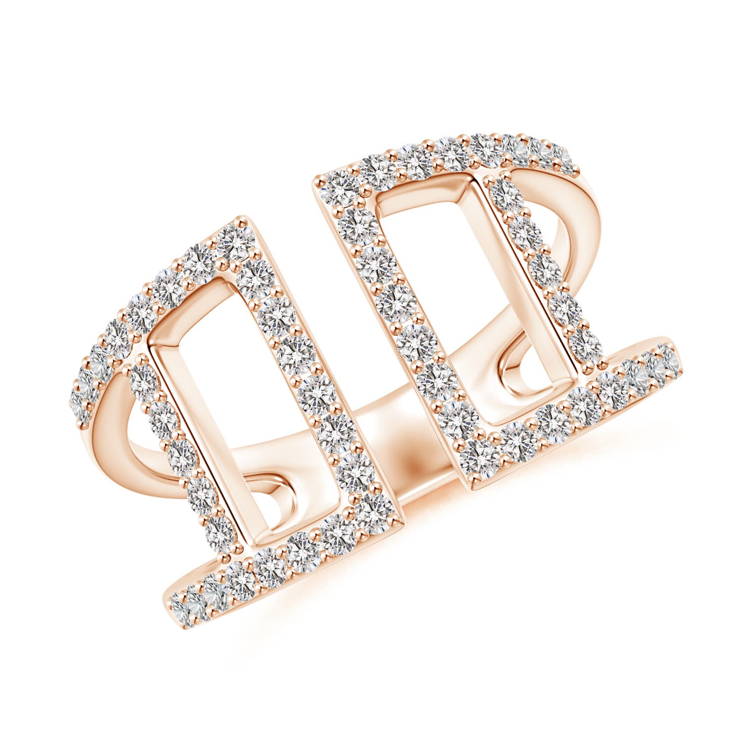 I-J, I1-I2 / 0.54 CT / 14 KT Rose Gold