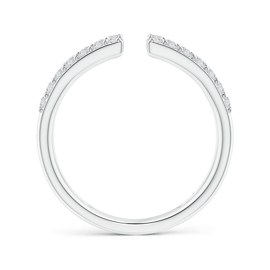 1.55mm HSI2 Prong-Set Diamond Open Cuff Ring in White Gold side-1