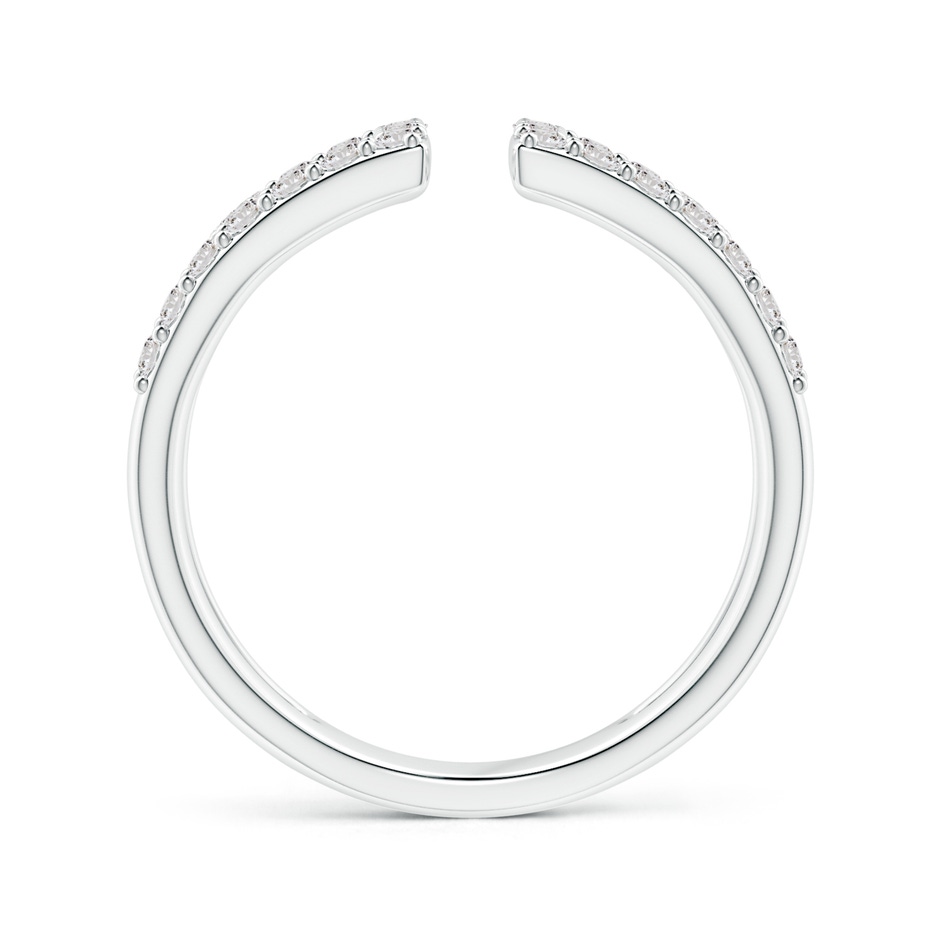 1.55mm IJI1I2 Prong-Set Diamond Open Cuff Ring in White Gold side-1