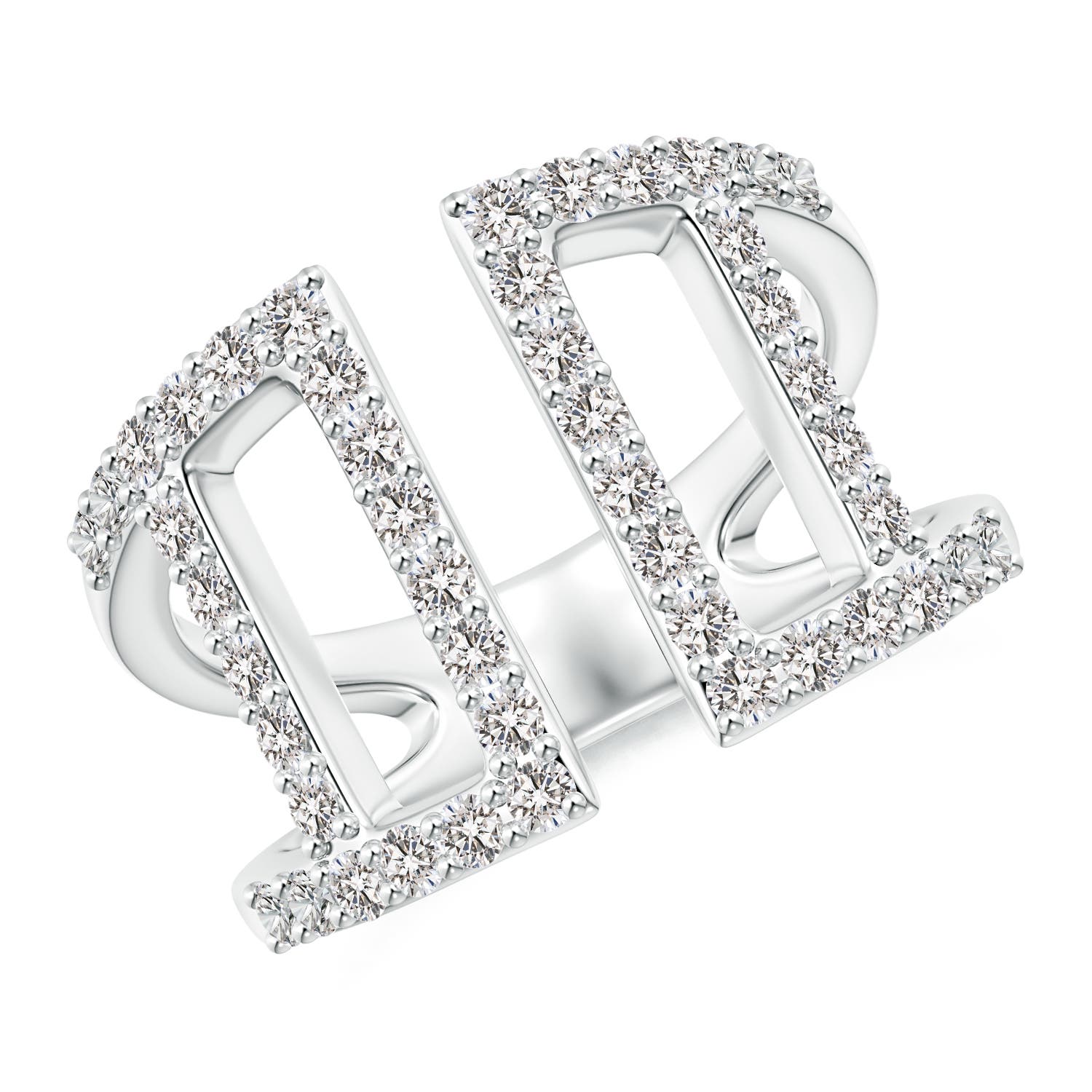 I-J, I1-I2 / 0.97 CT / 14 KT White Gold