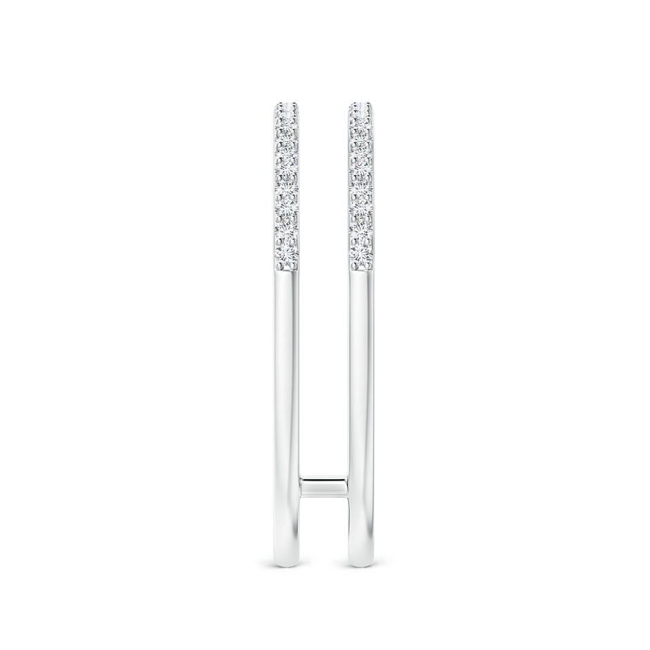 1mm GVS2 Prong-Set Diamond Double Ring in P950 Platinum side 299