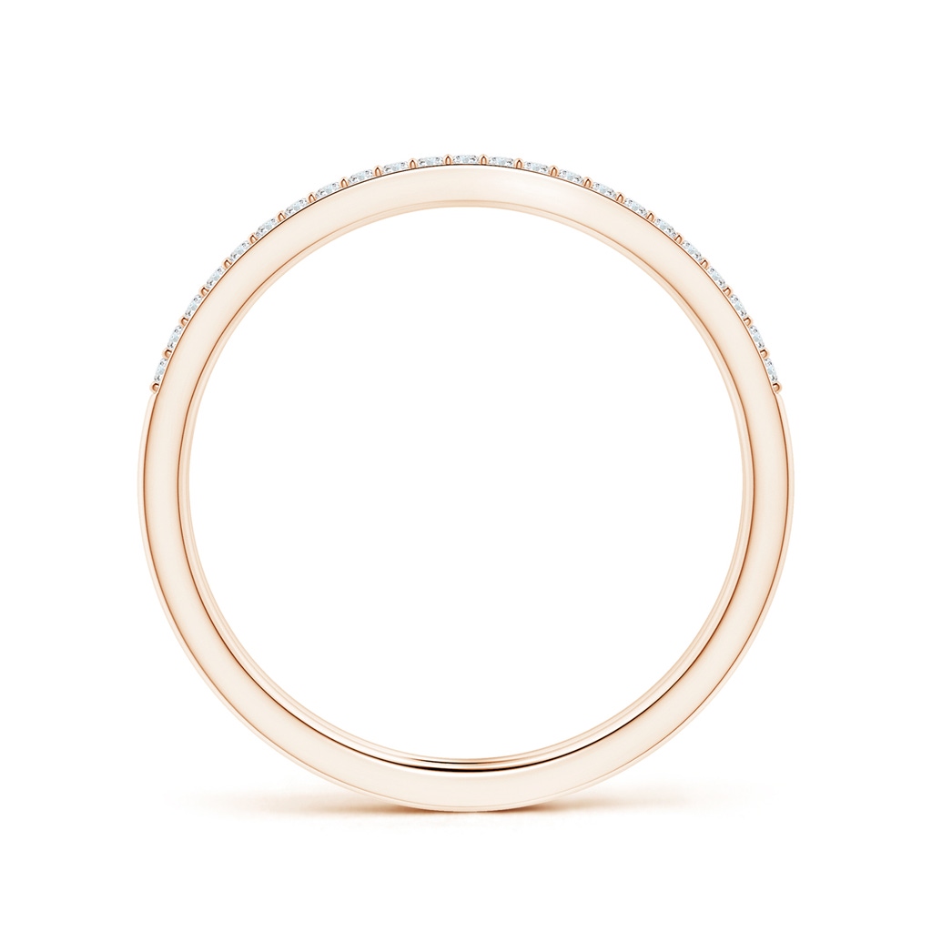 1mm GVS2 Prong-Set Diamond Double Ring in Rose Gold - side 199