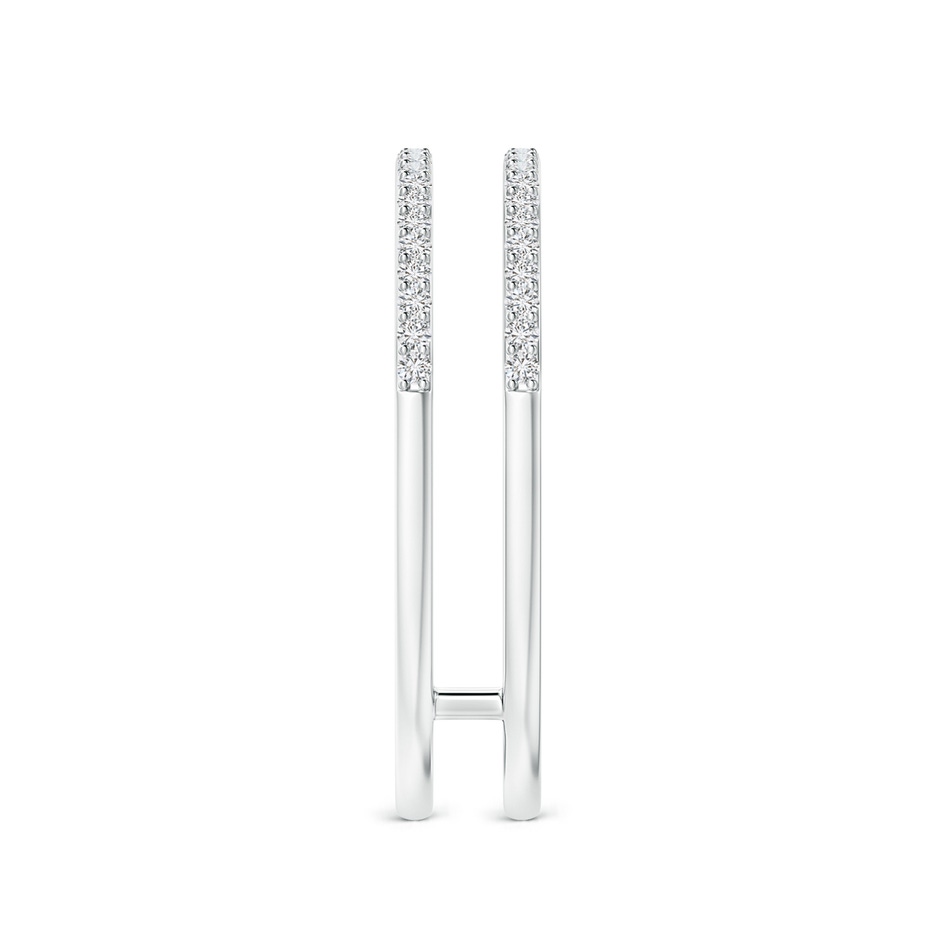 1mm HSI2 Prong-Set Diamond Double Ring in P950 Platinum side 299