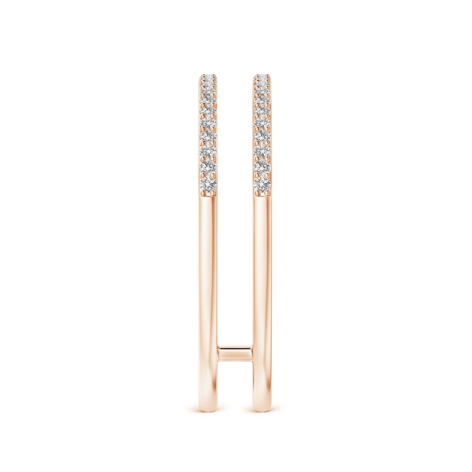 1mm IJI1I2 Prong-Set Diamond Double Ring in Rose Gold side 299