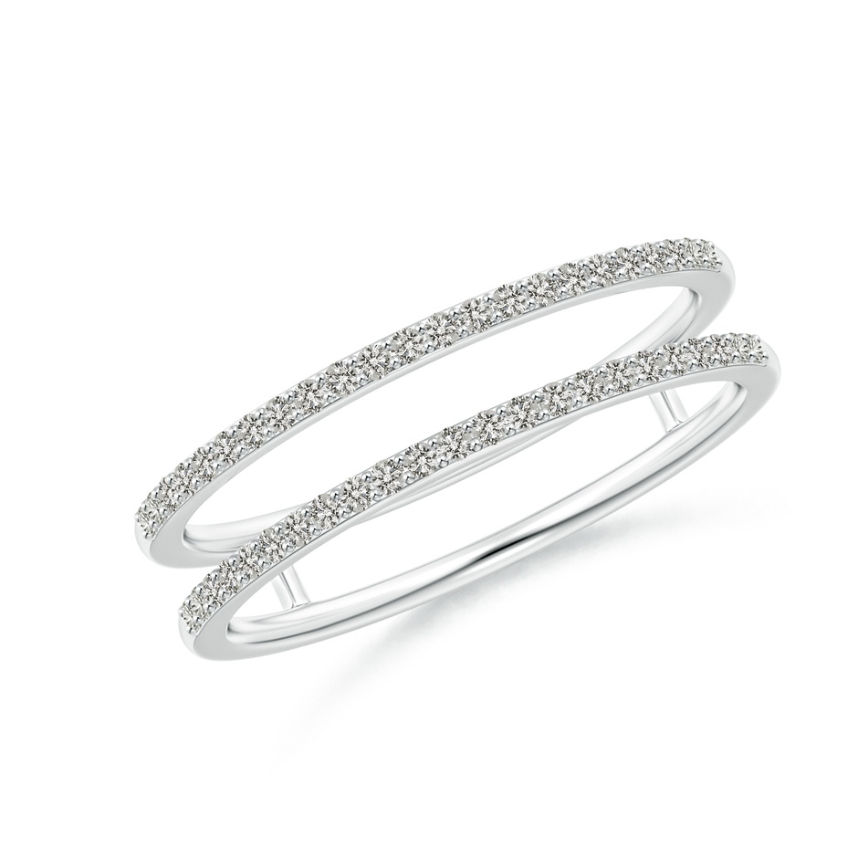 1mm KI3 Prong-Set Diamond Double Ring in P950 Platinum 