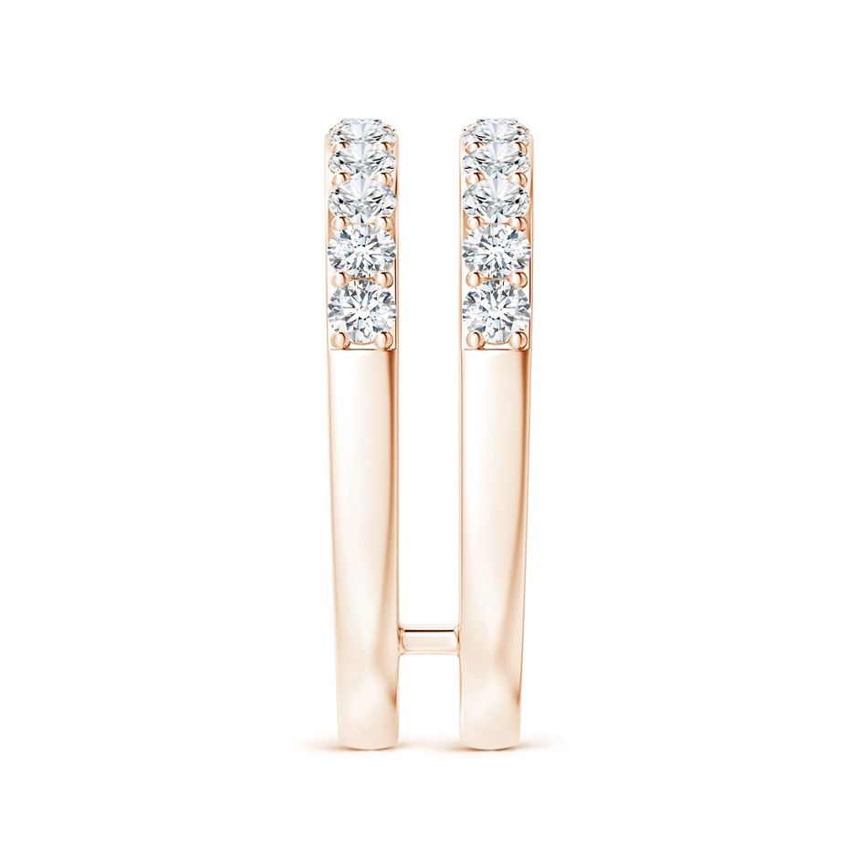2.25mm GVS2 Prong-Set Diamond Double Ring in 18K Rose Gold side 299