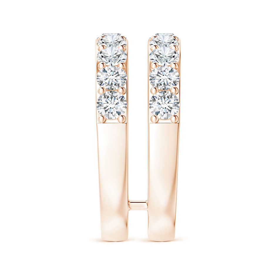 3.1mm GVS2 Prong-Set Diamond Double Ring in 18K Rose Gold side 299