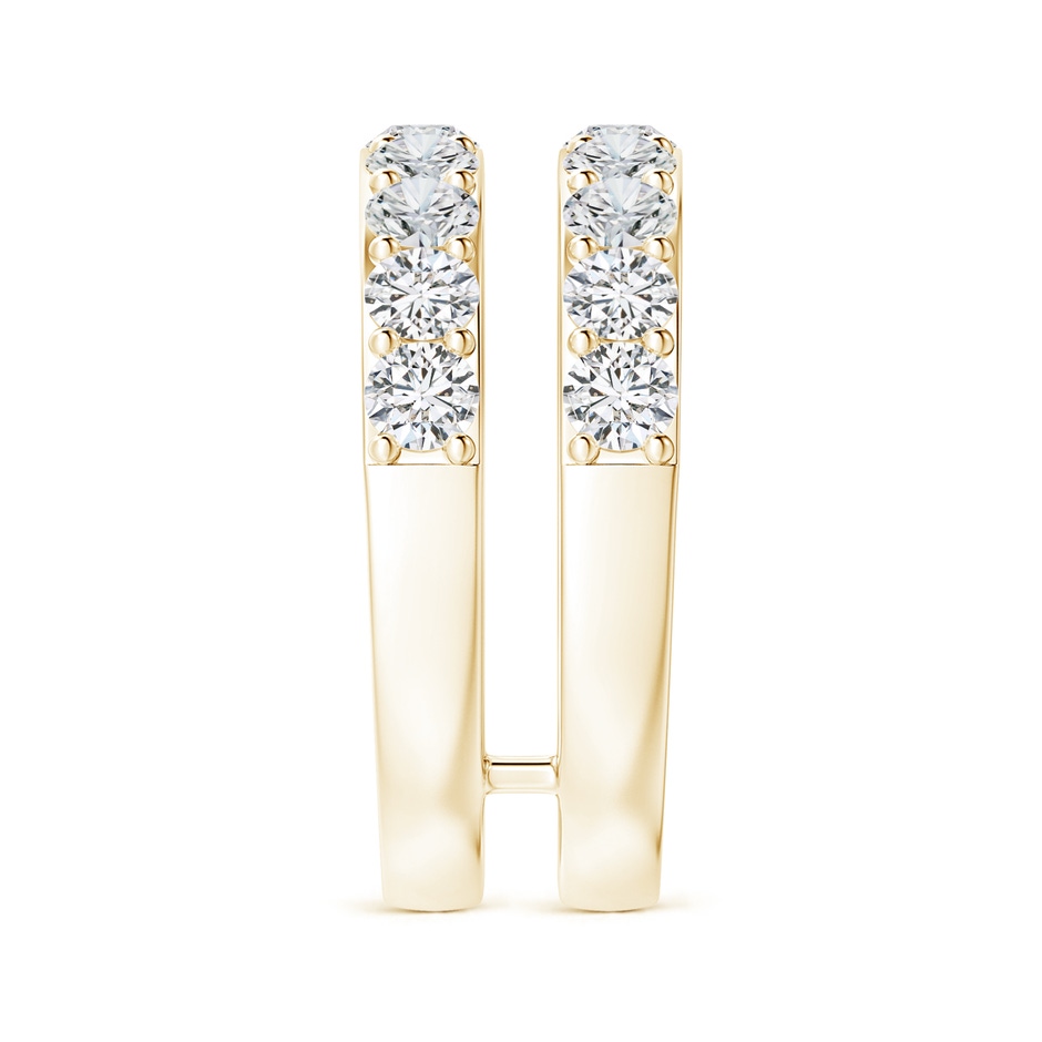 3.1mm HSI2 Prong-Set Diamond Double Ring in Yellow Gold side 299
