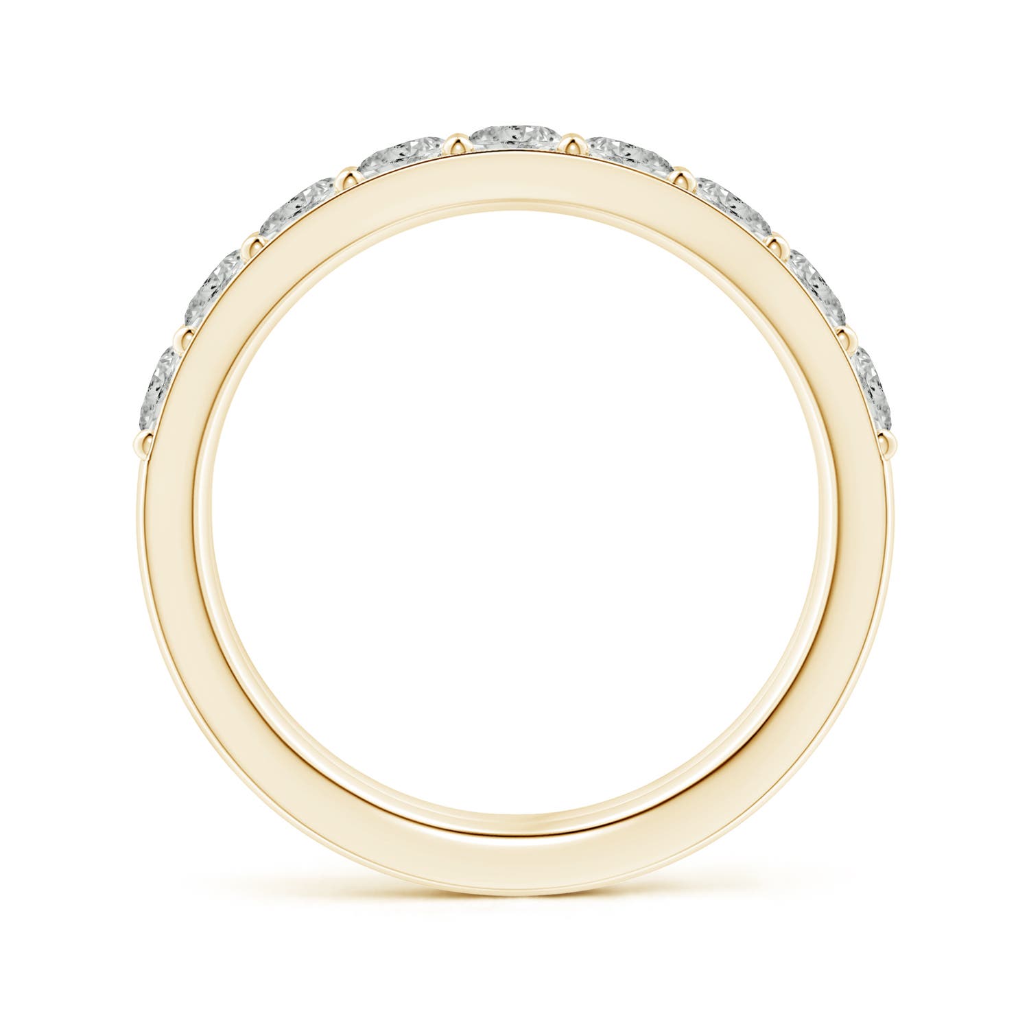 3.1mm KI3 Prong-Set Diamond Double Ring in Yellow Gold - side 3