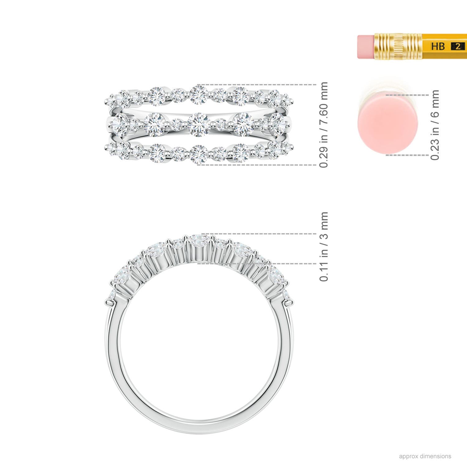 G, VS2 / 0.74 CT / 14 KT White Gold