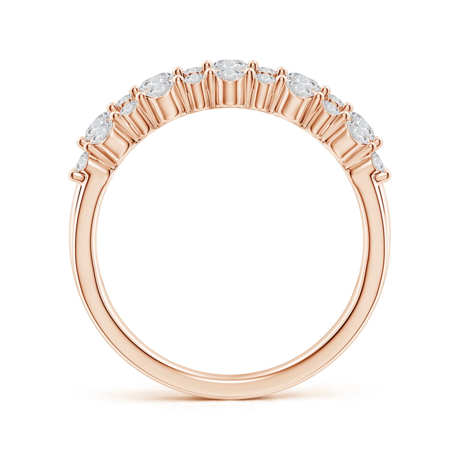 H, SI2 / 0.74 CT / 14 KT Rose Gold