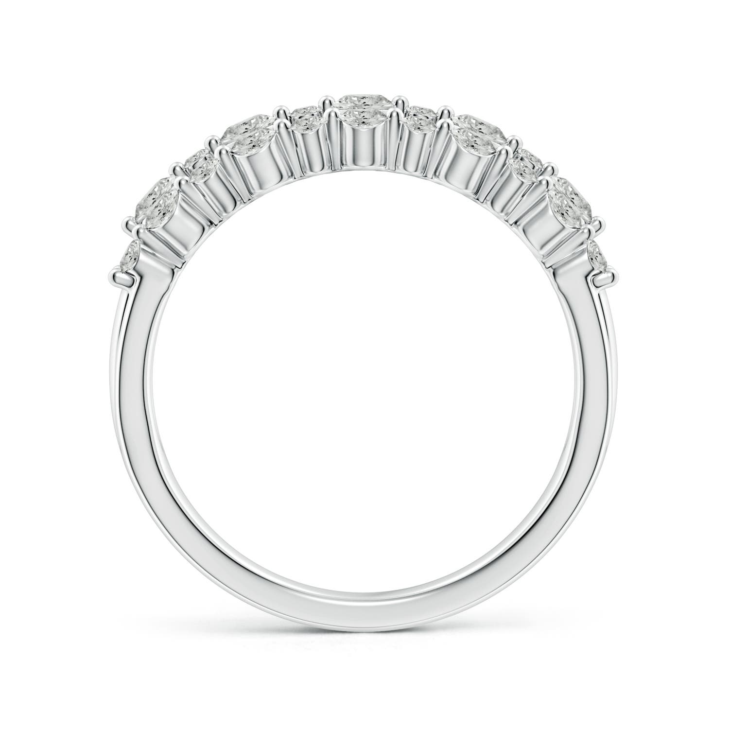 K, I3 / 0.74 CT / 14 KT White Gold