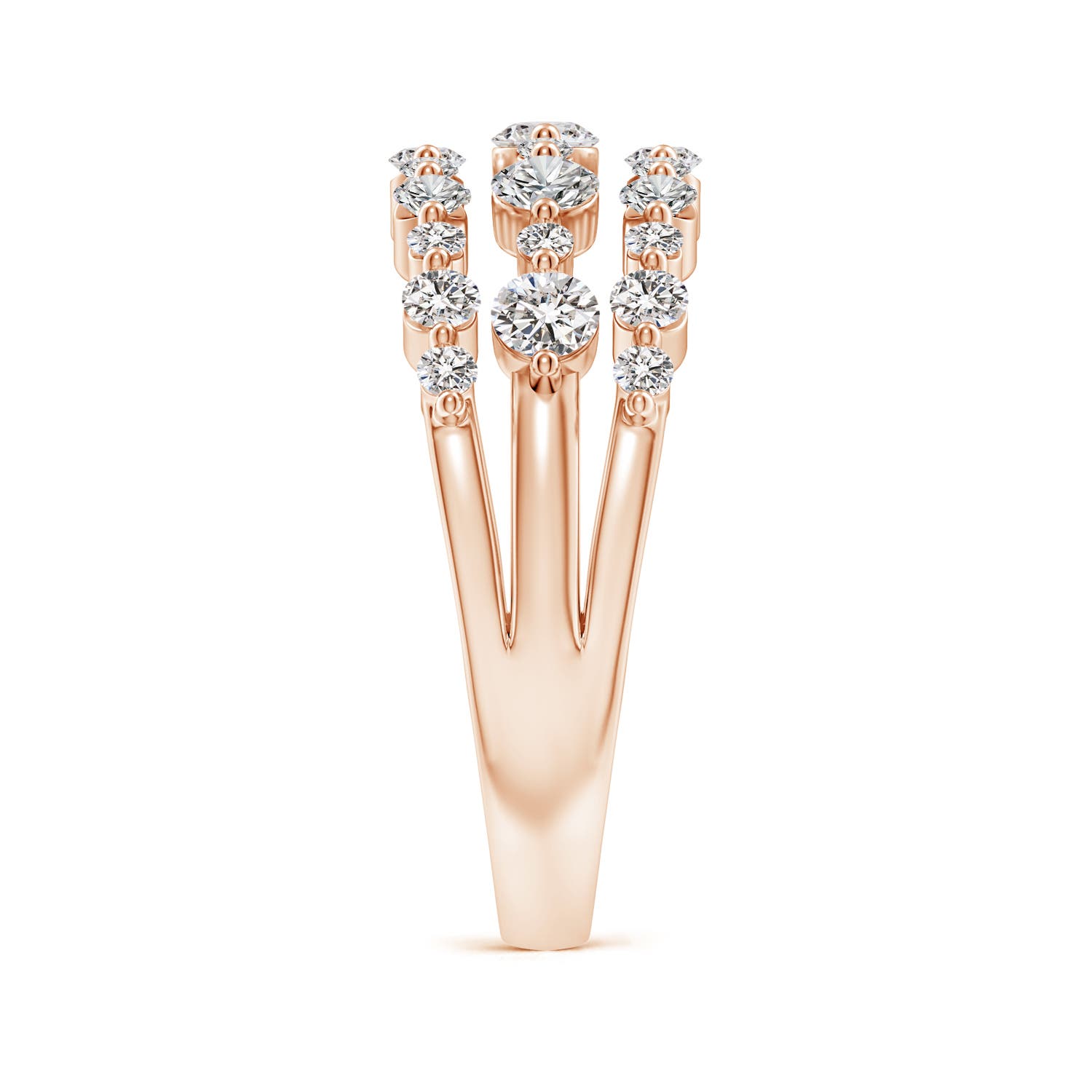 I-J, I1-I2 / 1 CT / 14 KT Rose Gold