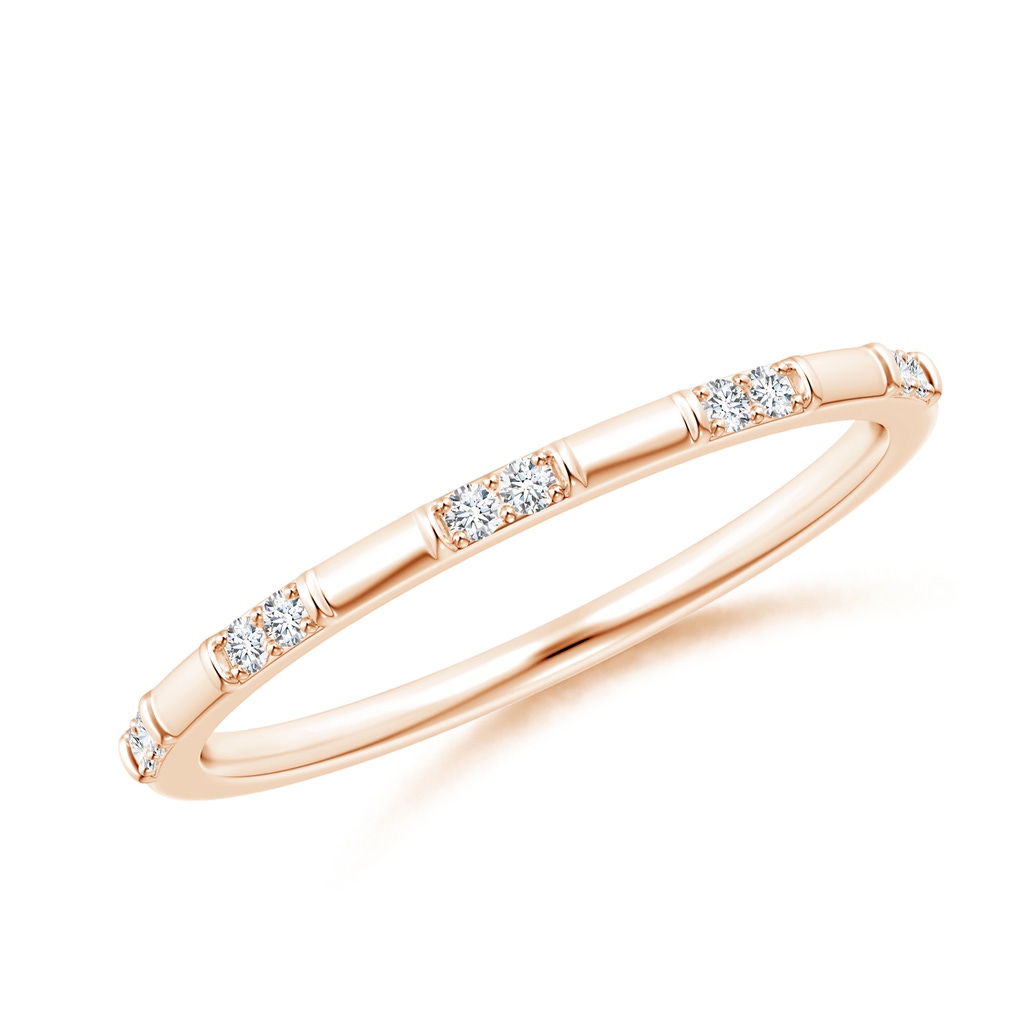 1.2mm GVS2 Diamond Stackable Wedding Ring in Rose Gold