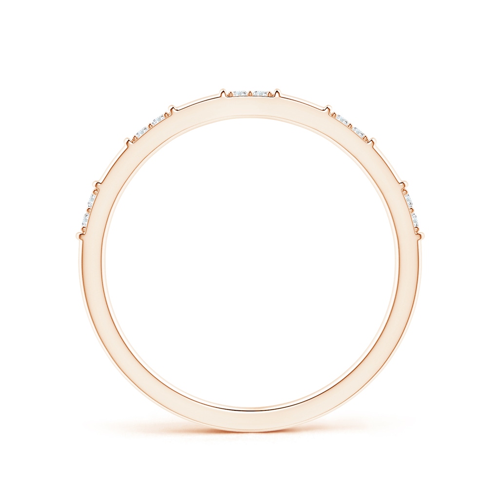 1.2mm GVS2 Diamond Stackable Wedding Ring in Rose Gold - side 199