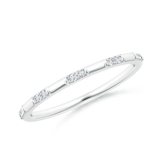 1.2mm GVS2 Diamond Stackable Wedding Ring in White Gold