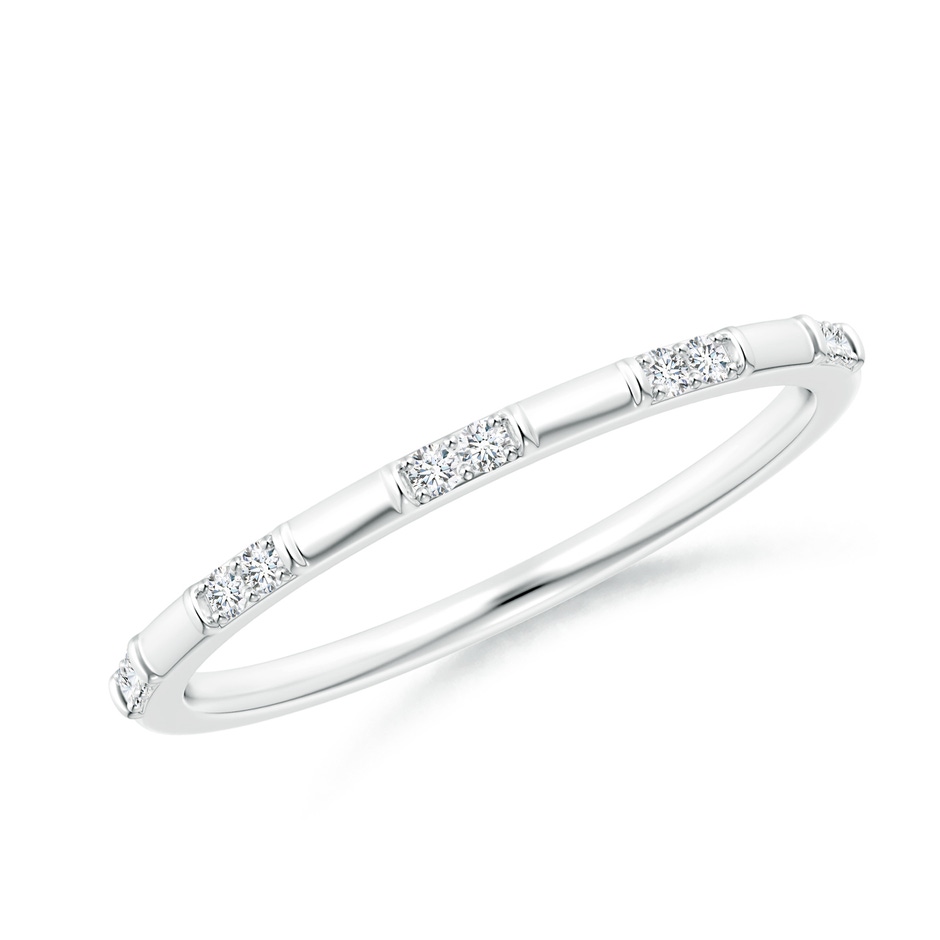 1.2mm GVS2 Diamond Stackable Wedding Ring in White Gold 