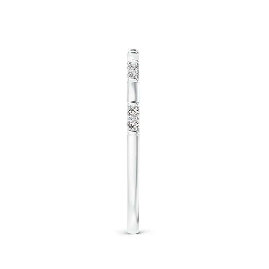 1.2mm IJI1I2 Diamond Stackable Wedding Ring in P950 Platinum side 299