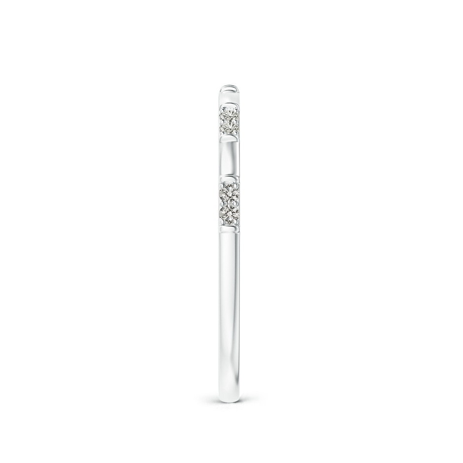 1.2mm KI3 Diamond Stackable Wedding Ring in P950 Platinum side 299