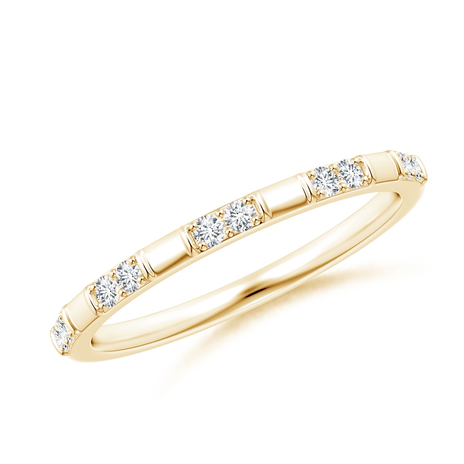 1.5mm GVS2 Diamond Stackable Wedding Ring in 18K Yellow Gold 