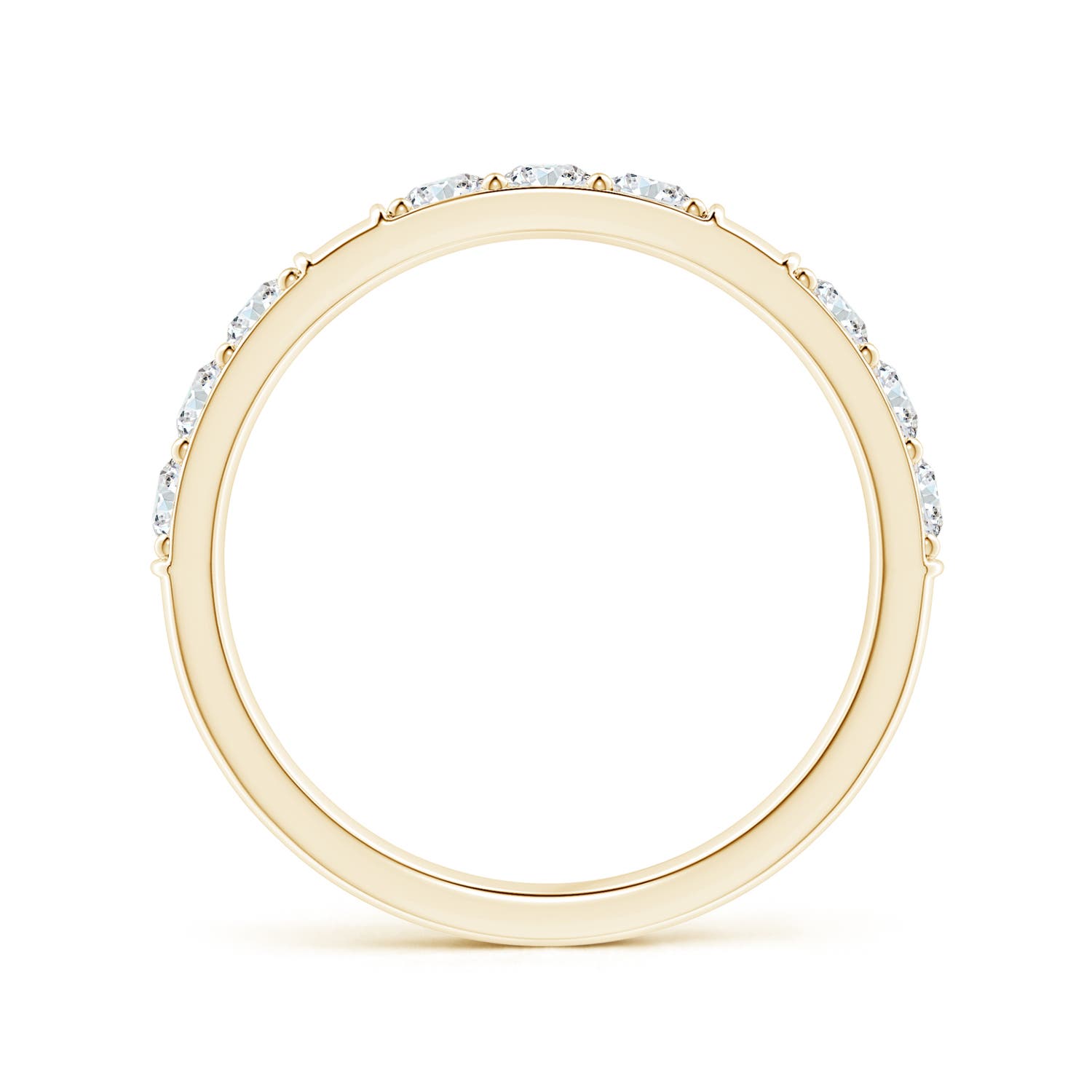 2.7mm GVS2 Diamond Stackable Wedding Ring in 18K Yellow Gold