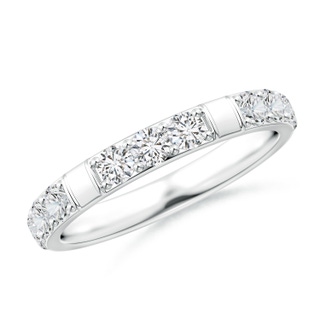 2.7mm HSI2 Diamond Stackable Wedding Ring in White Gold