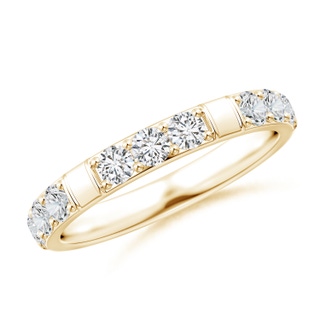 2.7mm HSI2 Diamond Stackable Wedding Ring in Yellow Gold